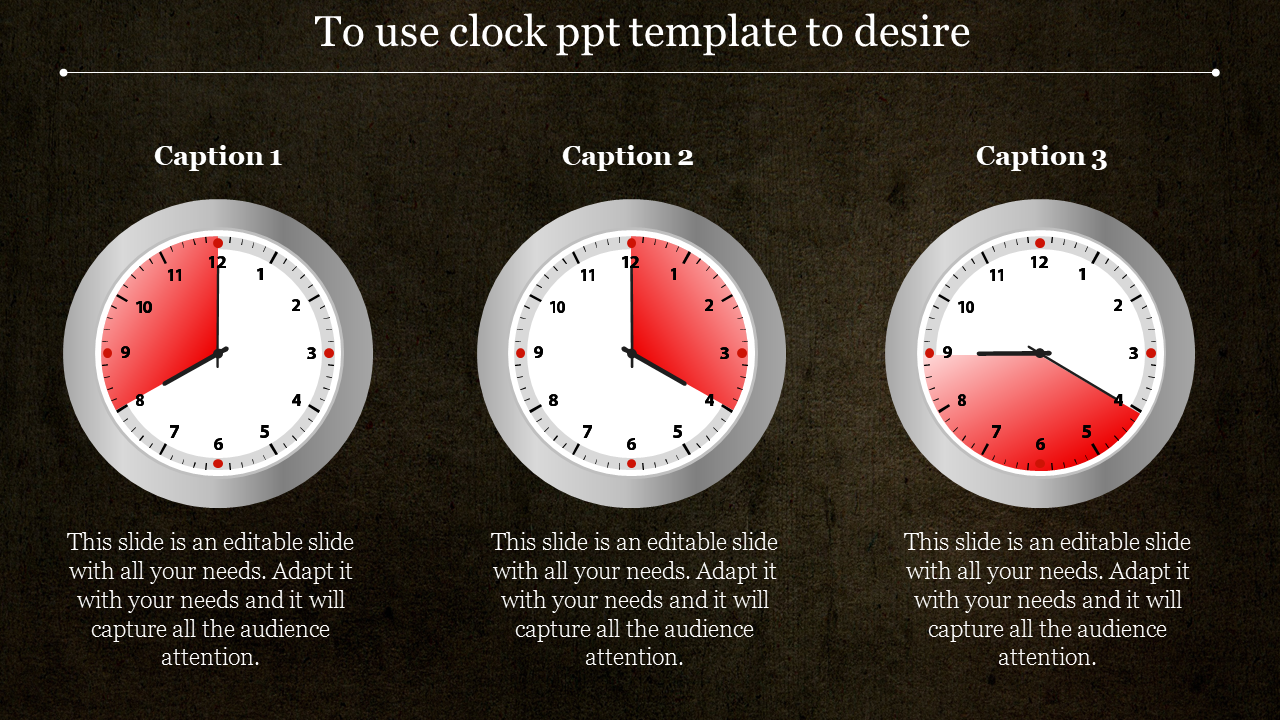 clock ppt template-To use clock ppt template to desire